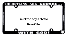 Christians Are Square... With God!