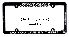 Jesus Rules - Do You Live By Them?