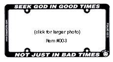 Seek God In Good Times Not Just In Bad Times